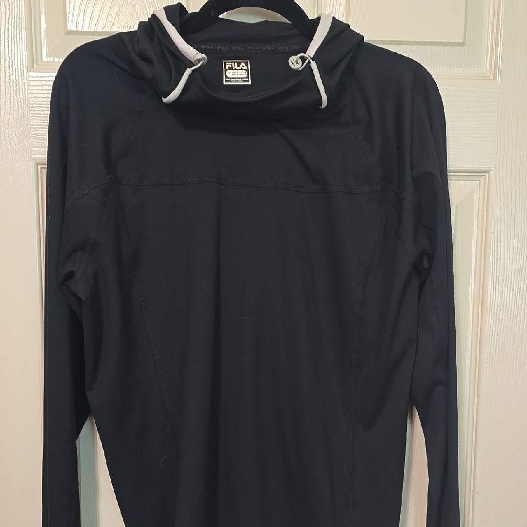 Fila Black Long Sleeve Hoodie